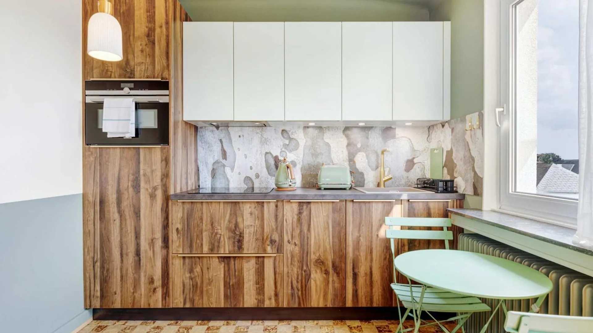 Elegant 1Br Apartment With Full Kitchen & Workspace Lucembursko